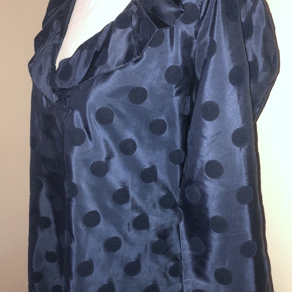 Devon Baer Silk polka Dot Blouse - Picture 4 of 13